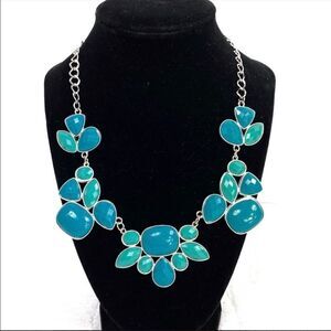 ‎COLOR Teal Turquoise Statement Necklace